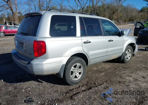 2005 Honda Pilot Ex-L из США, поврежденный, VIN 5FNYF18565B054483